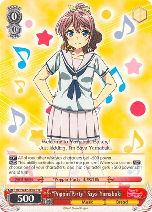 "Poppin'Party" Saya Yamabuki (BD/W47-TE02 TD) - BanG Dream!