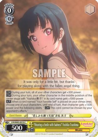 "Wearing a Smile with Sadness" Yoshiko Tsushima (LSS/W45-E019 C) - Love Live! Sunshine!!