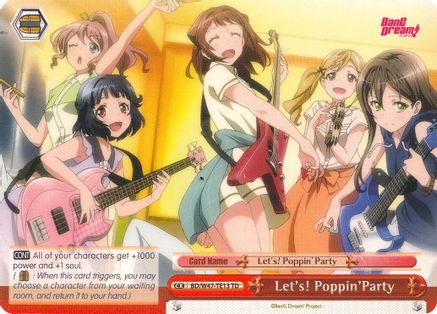 Let's! Poppin'Party (BD/W47-TE13 TD) - BanG Dream!