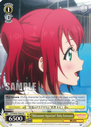 "Midsummer Aquarium" Ruby Kurosawa (LSS/W45-TE06 TD) - Love Live! Sunshine!!