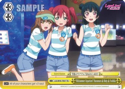 "Midsummer Aquarium" Hanamaru & Ruby & Yoshiko (LSS/W45-TE07 TD) - Love Live! Sunshine!!