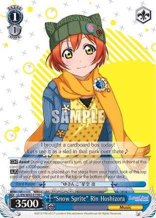 "Snow Sprite" Rin Hoshizora (LL/EN-W02-E158 C) - Love Live! DX Vol.2