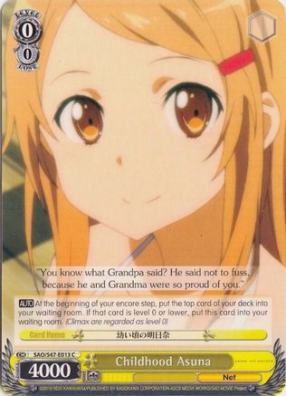 Childhood Asuna (SAO/S47-E013 C) - Sword Art Online Re: Edit