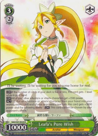 Leafa's Pure Wish (SAO/S47-E029 R) - Sword Art Online Re: Edit