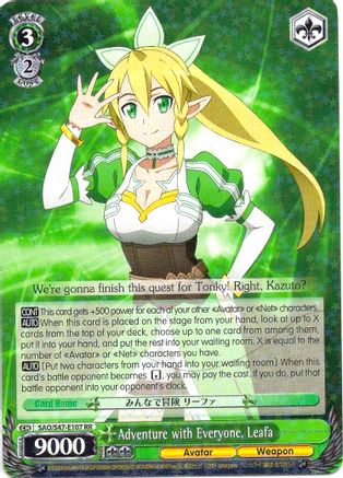 Adventure with Everyone, Leafa (SAO/S47-E107 RR) - Sword Art Online Re: Edit