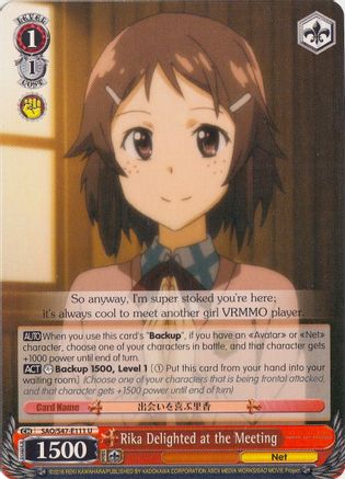 Rika Delighted at the Meeting (SAO/S47-E111 U) - Sword Art Online Re: Edit