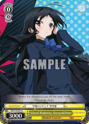 School Madonna, Kuroyukihime (AW/S18-E019 C) - Accel World