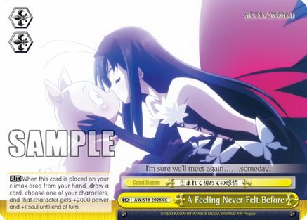 A Feeling Never Felt Before (AW/S18-E028 CC) - Accel World