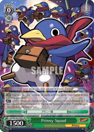 Prinny Squad (Alternate Art Promo) (DG/EN-S03-PE01 PR) - Disgaea