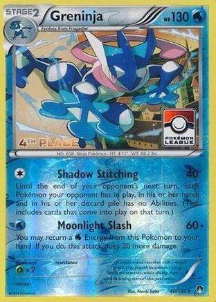 Greninja 040/122 - Reverse Holofoil League & Championship Cards - Promo