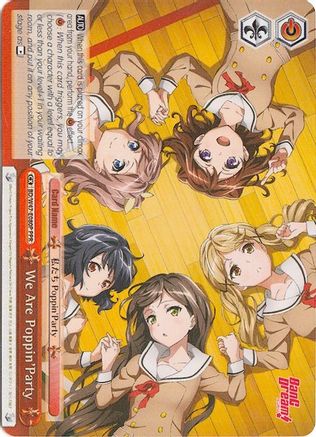 We Are Poppin'Party (Parallel Foil) (BD/W47-E080P PPR) - BanG Dream!