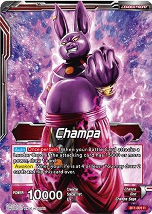 Champa // God of Destruction Champa (BT1-001) - Galactic Battle