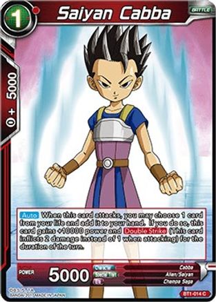 Saiyan Cabba (2017) (BT1-014) - Galactic Battle Foil