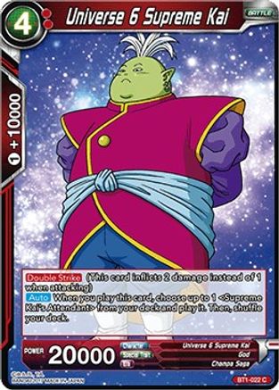 Universe 6 Supreme Kai (BT1-022) - Galactic Battle