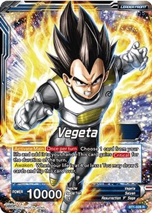 Vegeta // Super Saiyan Blue Vegeta (BT1-028) - Galactic Battle