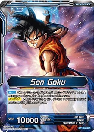 Son Goku // Super Saiyan Blue Son Goku (BT1-030) - Galactic Battle