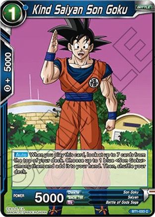 Kind Saiyan Son Goku (BT1-033) - Galactic Battle