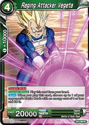 Raging Attacker Vegeta (BT1-064) - Galactic Battle