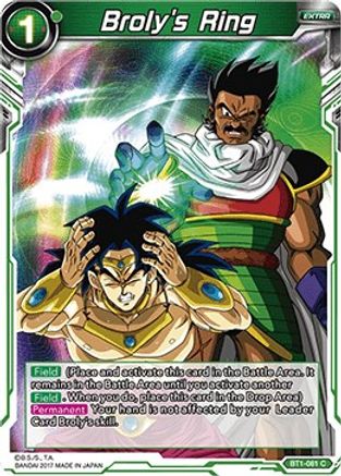 Broly's Ring (BT1-081) - Galactic Battle