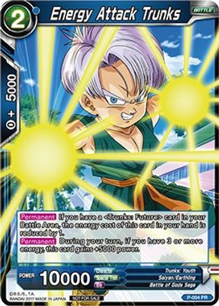 Energy Attack Trunks (Foil Version) (P-004) - Promotion Cards
