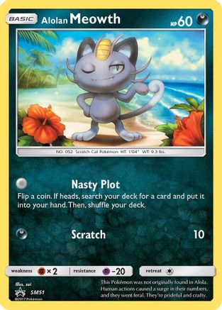 Alolan Meowth SM51 SM Promos - Promo