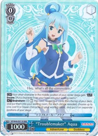 "Troublemaker" Aqua (RRR) (KS/W49-E071R RRR) - KonoSuba