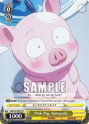 Pink Pig, Haruyuki (AW/S18-TE01 TD) - Accel World