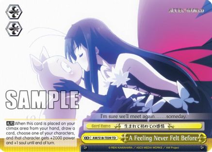 A Feeling Never Felt Before (TD) (AW/S18-TE09 TD) - Accel World