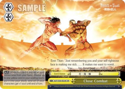 Close Combat (SR) (AOT/S50-E024S SR) - Attack on Titan Vol. 2