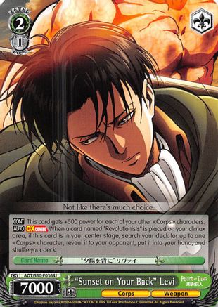 "Sunset on Your Back" Levi (AOT/S50-E036 U) - Attack on Titan Vol. 2