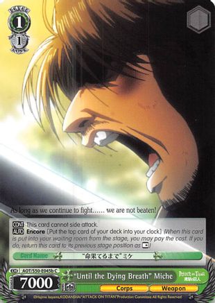 "Until the Dying Breath" Miche (B) (AOT/S50-E045b C) - Attack on Titan Vol. 2