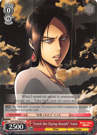 "Until the Dying Breath" Ymir (AOT/S50-E073 C) - Attack on Titan Vol. 2