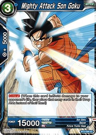 Mighty Attack Son Goku (BT2-038) - Union Force Foil
