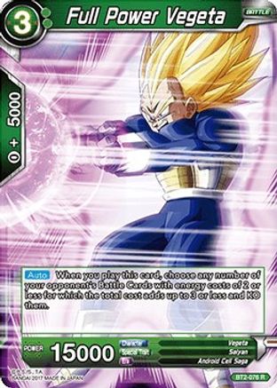 Full Power Vegeta (BT2-076) - Union Force