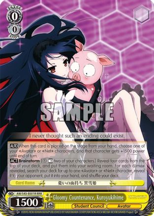 Gloomy Countenance, Kuroyukihime (RRR) (AW/S43-E001R RRR) - Accel World -Infinite Burst-