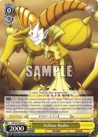 Yellow Radio (AW/S43-E019 C) - Accel World -Infinite Burst-