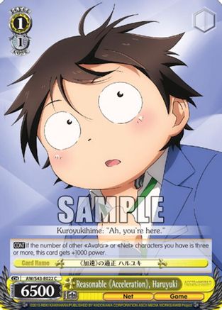 Reasonable "Acceleration", Haruyuki (AW/S43-E022 C) - Accel World -Infinite Burst-
