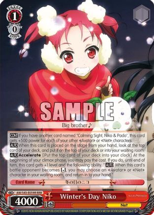 Winter's Day Niko (RRR) (AW/S43-E059R RRR) - Accel World -Infinite Burst-