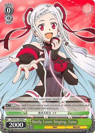 Really Loves Singing, Yuna (SAO/S51-E038 C) - Sword Art Online The Movie: -Ordinal Scale-