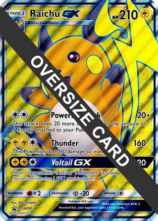 Raichu GX SM90 - Holofoil Jumbo Cards - Promo