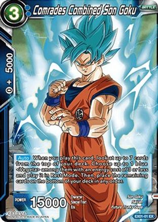 Comrades Combined Son Goku (Foil) (EX01-01) - Expansion Deck Box Set 01 Mighty Heroes