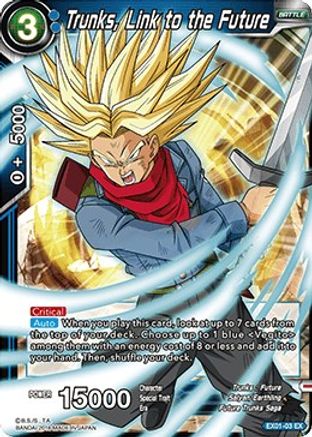 Trunks, Link to the Future (EX01-03) - Expansion Deck Box Set 01 Mighty Heroes