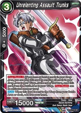 Unrelenting Assault Trunks (BT3-112) - Cross Worlds Foil