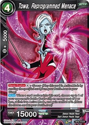 Towa, Reprogrammed Menace (BT3-114) - Cross Worlds