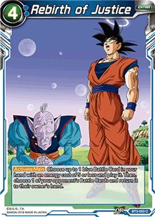 Rebirth of Justice (BT3-053) - Cross Worlds Foil