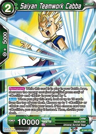 Saiyan Teamwork Cabba (P-041) - Promotion Cards