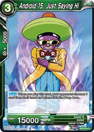 Android 15, Just Saying Hi (BT3-074) - Cross Worlds Foil
