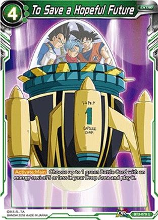 To Save a Hopeful Future (BT3-079) - Cross Worlds Foil