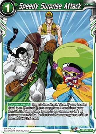 Speedy Surprise Attack (BT3-081) - Cross Worlds Foil