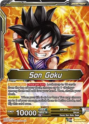 Son Goku // Uncontrollable Great Ape Son Goku (BT3-083) - Cross Worlds Foil